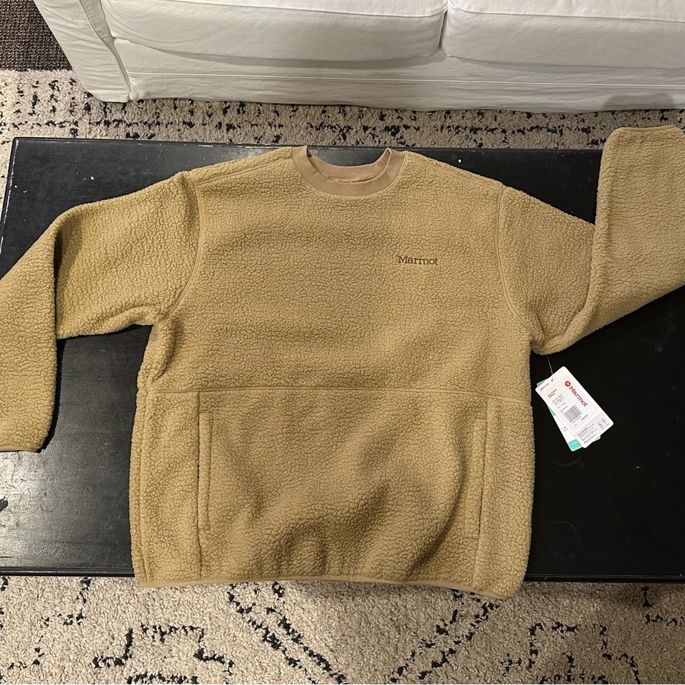 Tan Marmot Poler Fleece Pull-Over